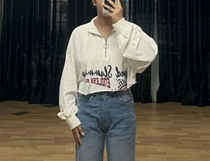 Roadster Graphic Printed Cropped Sweatshirt.