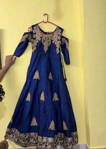 Elegant Blue Ethnic Gown