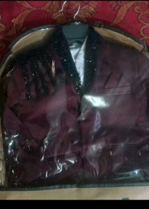 Hand Embroidery 4 Pic Coat Pant