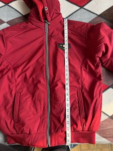 Mens jacket with detachable hoodie