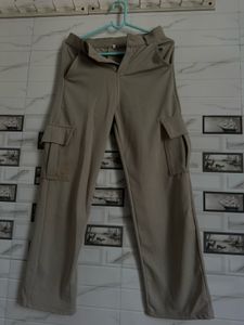 Beige Cargo Pants