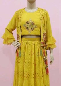 Yellow jacket lengha