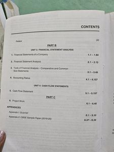 ANALYSIS OF FINANCIAL STATEMENTS CLASS 12