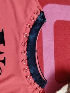 Fashionable Pink Graphic Top