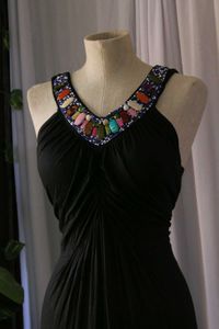 Vintage Black Maxi Dress