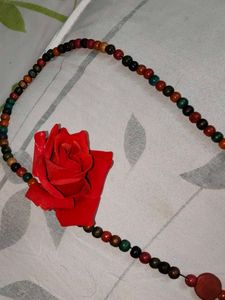 Boho Chic Wooden Beaded Necklace