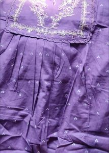 Fresh Pcs No Wear Size Issue Elegant Purple Kurta