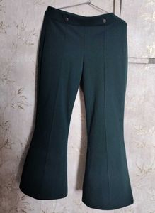 Dark Green Bell Bottom Pants