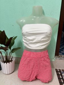 White Bandeau Top 🦢🤍