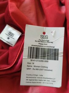 Stylish Red Tie-Dye Halter Top