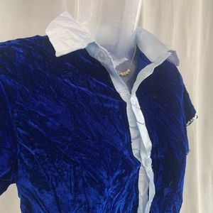 Vtg Velvet Top