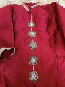 Beautiful  Anarkali Red Suit 🤩