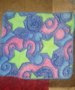 Cozy Star & Swirl Baby Hanky