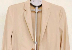 Beige Casual Blazer
