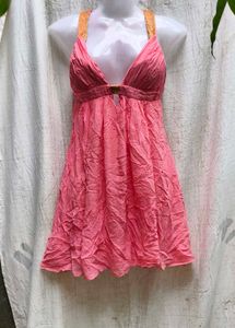 7156 SEXY CORAL PARTY DRESS