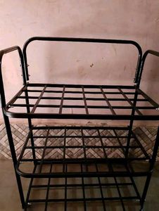 Shoe Rack 3 Shelves Durable and Multipurpose Metal