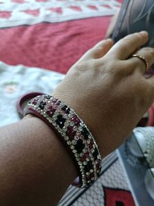 Sparkling Beaded Bangles - Set of 2