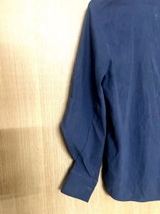 Chic Band Collar Button-Up Blouse