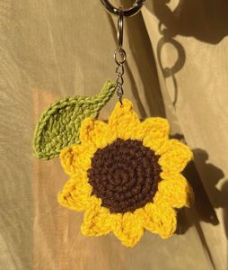 🌻Sunflower Crochet Keychain-Handcrafted with Love