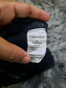 Calvin Klein Black Ribbed Thong