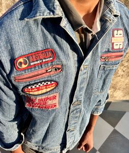 Vintage Denim Jacket - Patches!