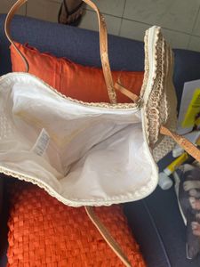 Woven Straw Tote Bag