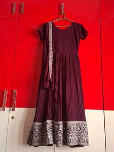 Marron Dress For Party And Function Wear