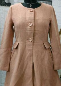 Elegant Blush Flare Coat