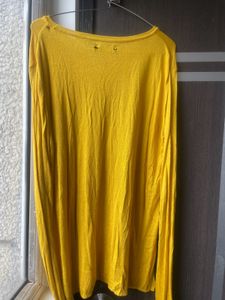 Can Huesen Mustard Colour Top,Light Warm Material
