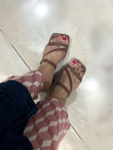 Allen Solly women Brown Strappy Heels