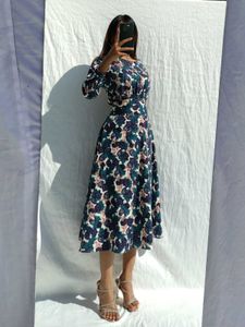 Floral Maxi Fit And Flare Aline Dress