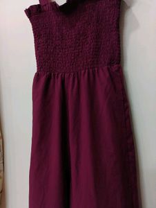 Maroon Jumpsuit.