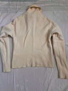 Creamy Knit Polo Sweater