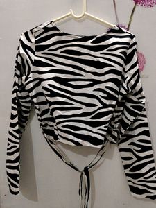 New Zebra Print Top
