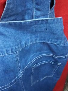 Denim Overalls with Suspenders