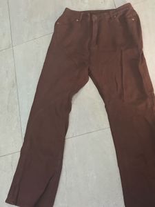 Brown Wide Leg Jeans