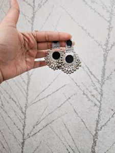 Ser Of Three Oxidized Silver Earrings