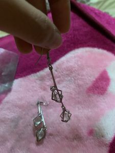 Dangling Gemstone Earrings