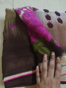 Elegant Floral Saree