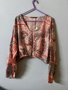 Floral Print Crop Top