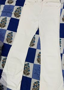 White Flared H&amp;M Jeans