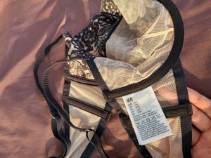 H&amp;M Floral Designer Mesh Bra 34C
