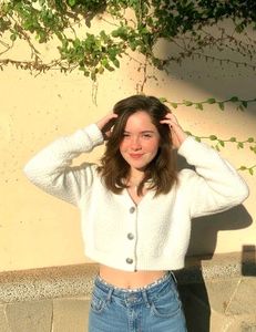 Cute Cropped Knit Cardigan