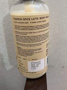 M Caffeine Pumpkin Spice Latte Body Wash
