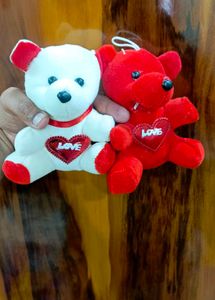 Mini Love Teddy Bears( Red And White)