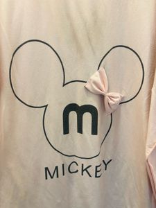 Pink Mickey Mouse Graphic Tee