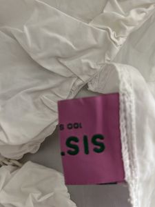 White Tie Front Crop Top