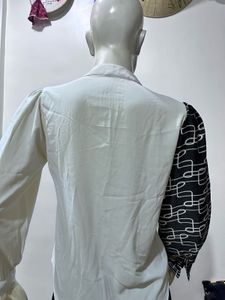 Chic Two-Tone Blouse Shirt
