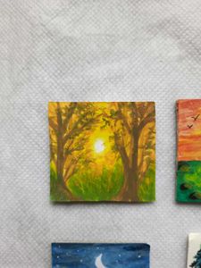 6 Mini Paintings For Decoration