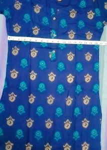 Blue Printed Kurti - Brand New